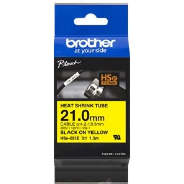 Brother HSE-651E - Zwart op geel
