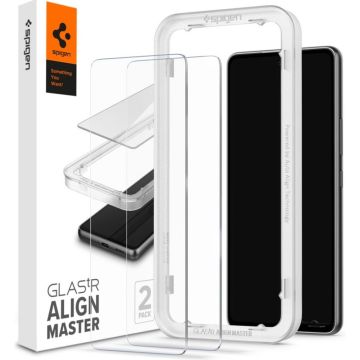 Spigen GLAS.tR AlignMaster - Schermbeschermer voor mobiele telefoon