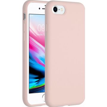 Accezz Liquid Silicone Backcover iPhone SE (2022 / 2020) / 8 / 7 - Roze