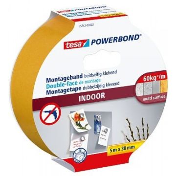 tesa Powerbond Montageband Indoor 5m 38mm