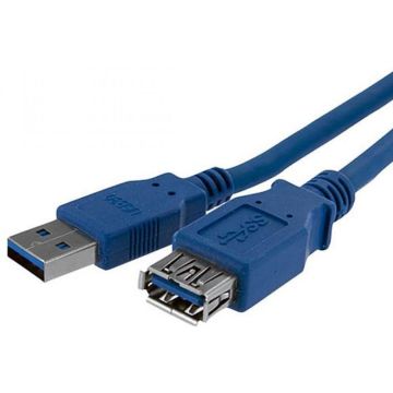 StarTech.com 1m SuperSpeed USB 3.0 Verlengkabel A naar A - Blauw MF