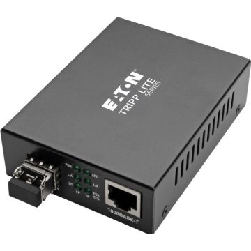Tripp Lite Gigabit Multimode Fiber to Ethernet Media Converter, 101001000 LC, International Power Supply, 850 nm, 550 m (1,804 ft.) - Glasvezel mediaconverter