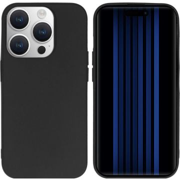 Accezz Color Backcover iPhone 15 Pro - Zwart