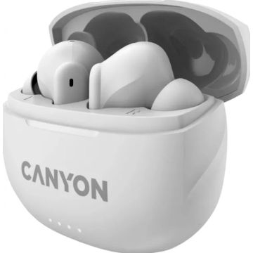 Canyon Bluetooth Headset TWS-8 ENC Earbuds/BT 5.3 white retail