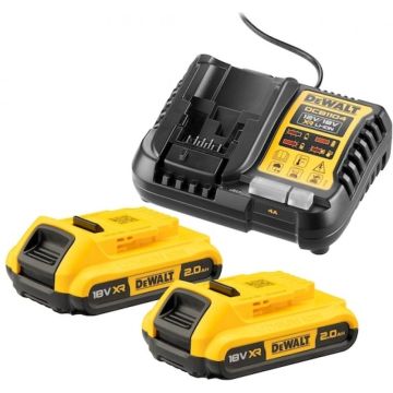 DEWALT Akku-Kit (2x 18V/2Ah plus DCB1104)