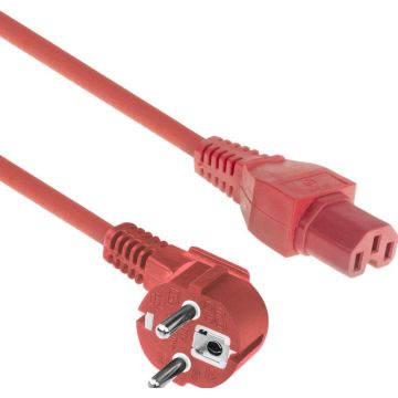 POWERCORD CEE 7/7-C15 RD 1.50M. 1 stk