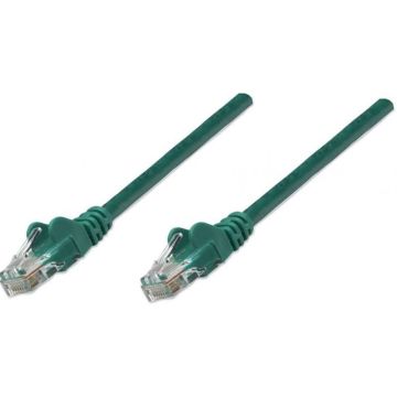 Intellinet Patchkabel RJ45 U/UTP Cat5e 1.0m Hebelschutz groen