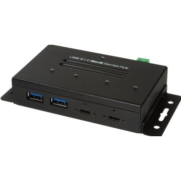 LogiLink USB-C 3.1 HUB 4-port Combo Gen 2 Industrieausf.