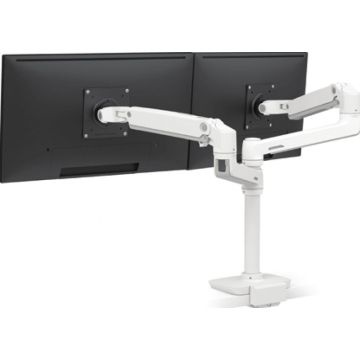 Ergotron LX - Bevestigingskit (2 armen, basis, 2 paalmoffen, C-klem voor bovenmontage laag profiel, 2 extensies, 13"-paal)