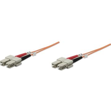 Intellinet LWL aansluitkabel SC/SC 3m Multimode OM1 oranje