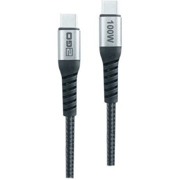 2GO Schnellladekabel USB-C 100W Thunderbolt 2m