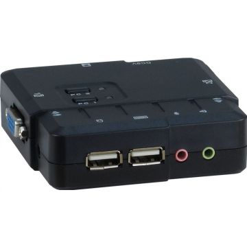 KVM Switch Inter-Tech KVM CS-21UA kunsstof