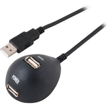 EFB USB Desktop Verlängerungskabel A-B,St.-Bu.,1,5m,zwart