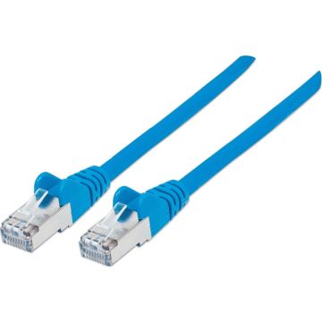 Intellinet Patchkabel RJ45 S/FTP Cat6 koper LSOH 0,5m blauw
