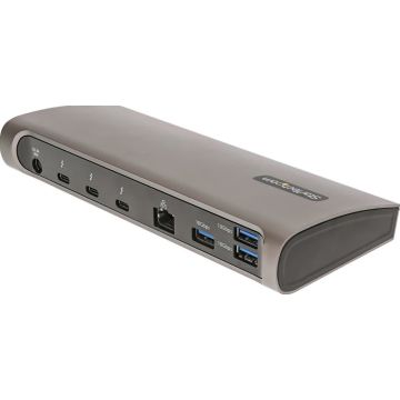 StarTech.com Thunderbolt 4 Dock, 96W Power Delivery, Single 8KDual Monitor 4K 60Hz, 3xTB4USB4 ports, 4xUSB-A, SD, GbE, Thunderbolt 4 Docking Station for Windows or TB3 MacBook, 0.8m - Dockingstation