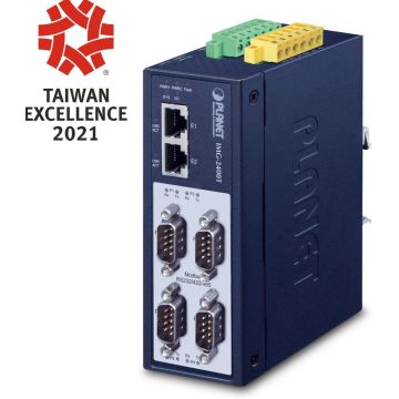 PLANET Industrial 4-port RS232/422/485 Modbus Gateway