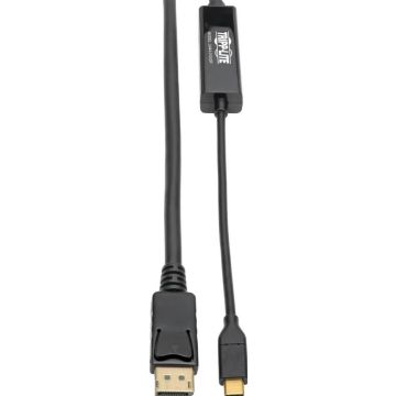 Eaton Tripp Lite Series USB 3.1 Gen 1 USB C to DisplayPort 4K Adapter Cable (MM), Thunderbolt 3 Compatible, 3840 x 2160 (4K x 2K) @ 60Hz, 10ft 10' USB Type C to DP, USB-C, USB Type-C - Externe video-adapter