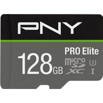 PNY PRO Elite - Flashgeheugenkaart (microSDXC-naar-SD-adapter inbegrepen)