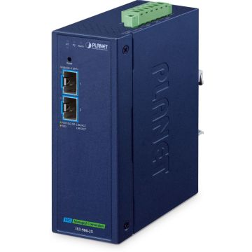 Planet Industrial 2-Port SFP+ Managed Media Converter IXT-90