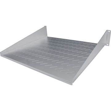 Halfzwevend Plateau, 19-Inch, 2HE, 400mm, 25Kg, Grijs