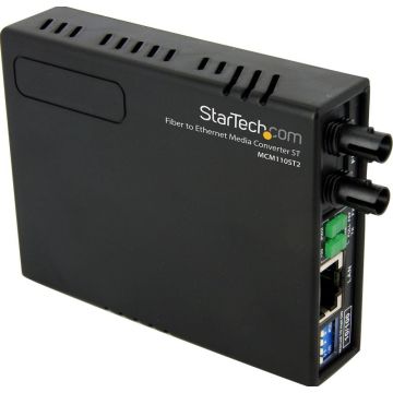 StarTech.com 10100 Multi Mode Fiber Copper Fast Ethernet Media Converter ST 2 km - Glasvezel mediaconverter