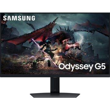 Samsung 32" Odyssey G5 G50D QHD 165Hz Gaming Monitor, 68,6 cm (27"), 2560 x 1440 Pixels, Quad HD, LED, 1 ms, Zwart
