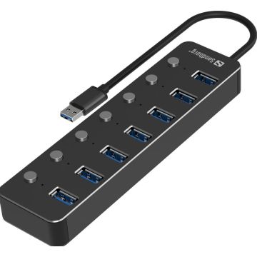 Sandberg USB 3.0 Hub 7 Ports, USB 3.2