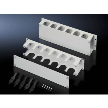 Kabelrangierkanal Rittal 2HE horizontal RAL 7035