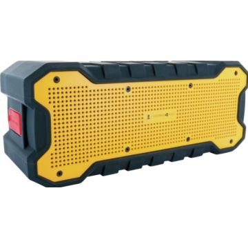 Schwaiger actieve luidspreker Bluetooth 5.0 IP67, 2x6W, zwart./geel