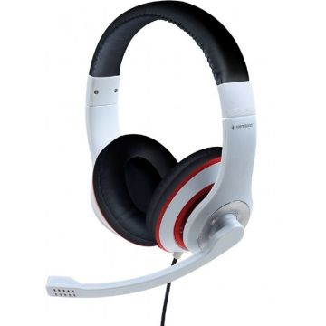 gembird Stereo-Headset met microfoon, weiß