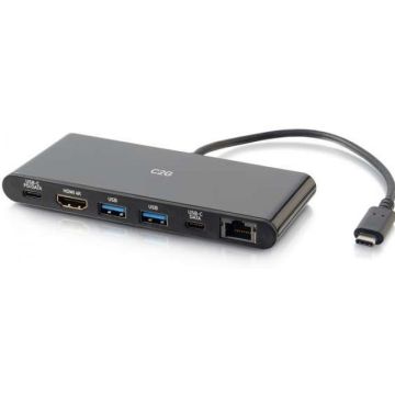 C2G USB-C Docking Station with 4K HDMI, Ethernet, USB and Power Delivery - Dockingstation