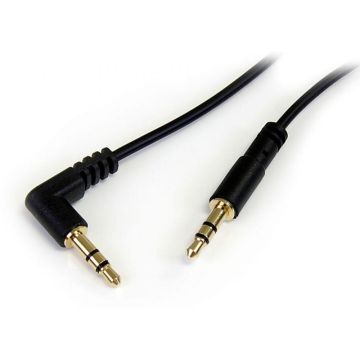 StarTech.com 1,8 m slanke 3.5mm naar rechtsgehoekte stereo audio kabel - MM