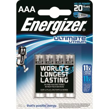 Energizer Ultimate Lithium - Batterij 4 x AAA