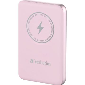Verbatim Charge 'n' Go Magnetische Draadloze Power Bank 10000 Roze - Draadloze Power Bank
