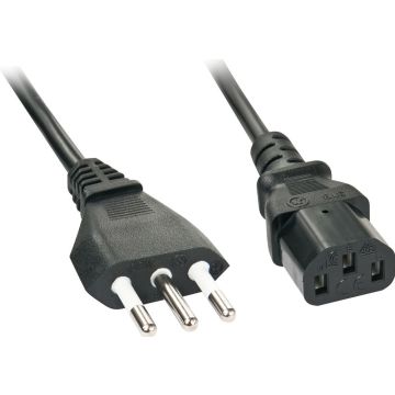 Lindy IEC-Netzkabel Italien IEC320 C1 5m