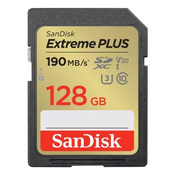 Sandisk Extreme Plus SDXC 128GB - Flashgeheugenkaart