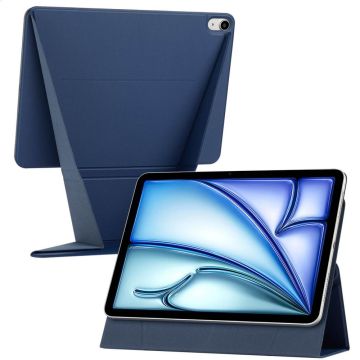 ACCEZZ – High Stand Tablet Case – Bookcase 11″ – Kunst­leder – Magnetische bevestiging – Verstelbare stand – donkerblauw