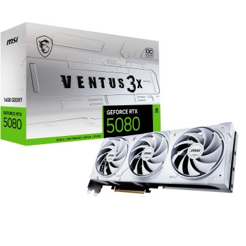 MSI GeForce RTX 5080 16G VENTUS 3X OC WHITE - Videokaart