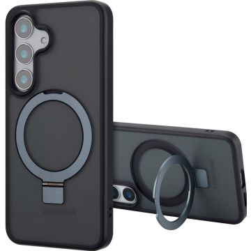 Accezz Ring Stand Backcover met MagSafe Samsung Galaxy S25 - Zwart