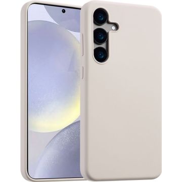 Accezz Liquid Silicone Backcover met MagSafe Samsung Galaxy S24 Plus - Stone