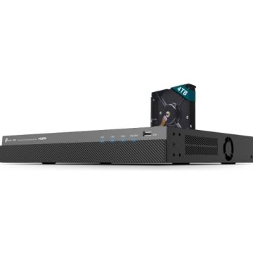 Recorder TP-Link VIGI NVR2016H-16MP-4TB 16CH, 2TB HDD, 4K HDMI, 24/7, Monitoring, 1eSATA