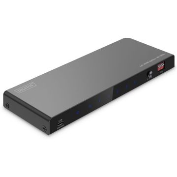 DIGITUS Splitter HDMI 1x4 8K/60Hz Toslink,Stereo,EDID Contr.
