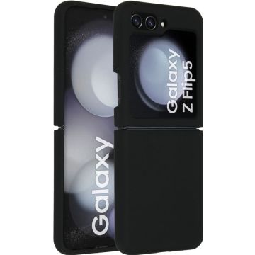 Accezz Liquid Silicone Backcover Samsung Galaxy Z Flip 5 - Zwart