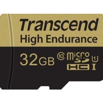 Transcend High Endurance - Flashgeheugenkaart (Adapter voor microSDHC naar SD inbegrepen)
