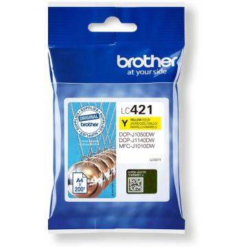 Brother LC421Y - Geel