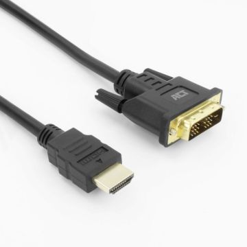 HDMI A - DVI D M/M SL 3.00M. 1 stk