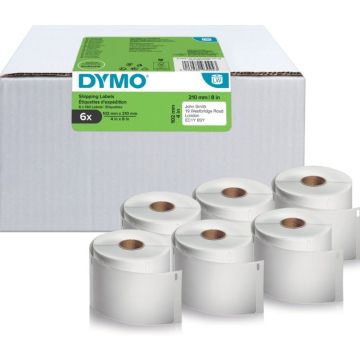 DYMO LW SHIPPING LABEL 102 X 210MM 6 ROLLS 2166659 (140 labels)