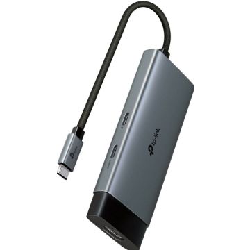 USB Hub TP-Link USB Type-C 5-Port Hub UH5020C 1 × USB-C, HDMI 4K, USB-C PD 100W, 2 x USB-A /1x C