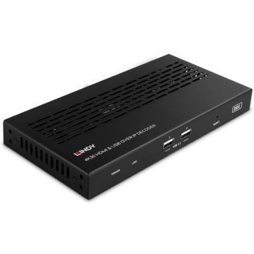 Lindy 4K30 HDMI & USB over IP Decoder Multicast & Videowall