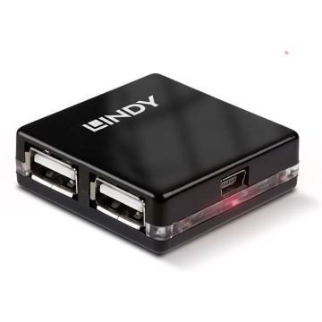 LINDY 4 Port USB 2.0 Mini Hub